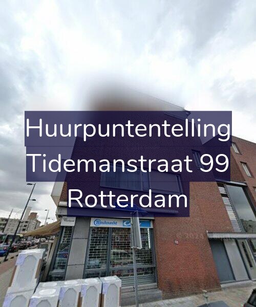 Foto gevel Huurpuntentelling voor Tidemanstraat 99, Rotterdam