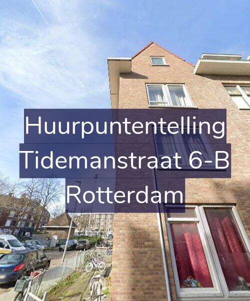Foto gevel Huurpuntentelling voor Tidemanstraat 6-B, Rotterdam