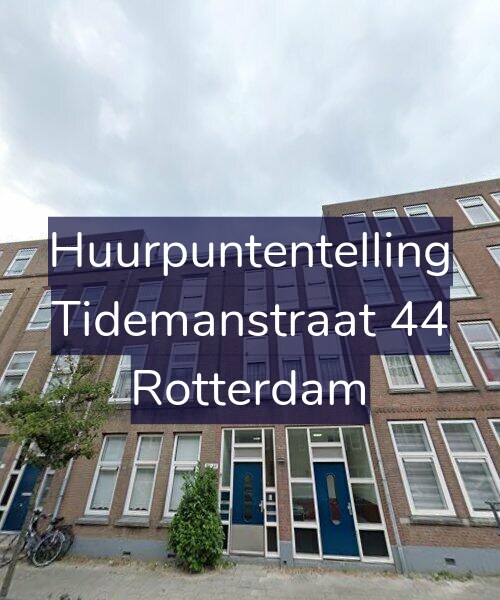 Foto gevel Huurpuntentelling voor Tidemanstraat 44, Rotterdam