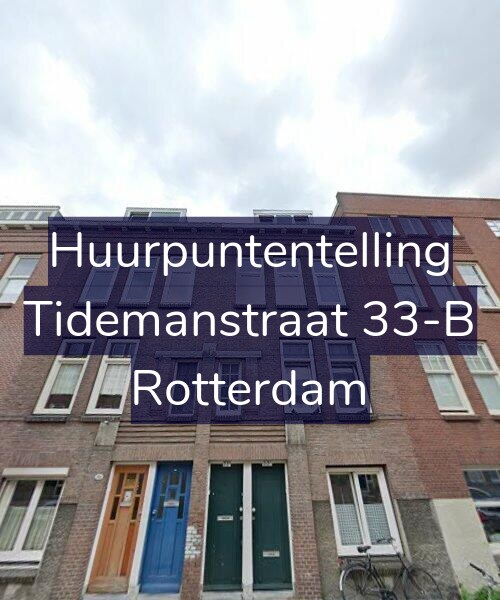 Foto gevel Huurpuntentelling voor Tidemanstraat 33-B, Rotterdam