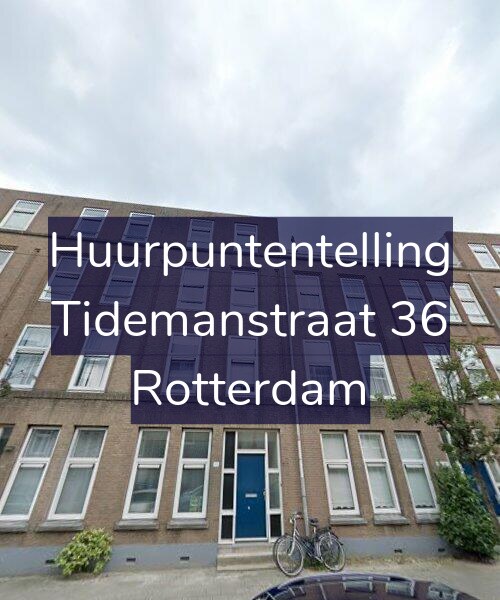 Foto gevel Huurpuntentelling voor Tidemanstraat 36, Rotterdam