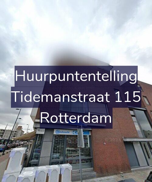 Foto gevel Huurpuntentelling voor Tidemanstraat 115, Rotterdam