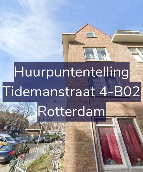 Foto gevel Huurpuntentelling voor Tidemanstraat 4-B02, Rotterdam