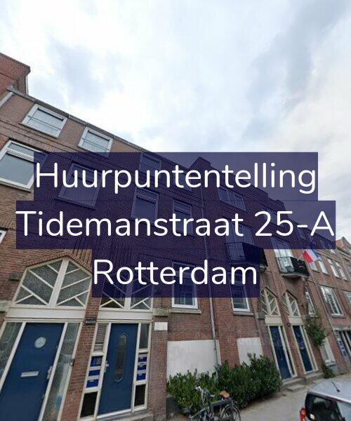 Foto gevel Huurpuntentelling voor Tidemanstraat 25-A, Rotterdam