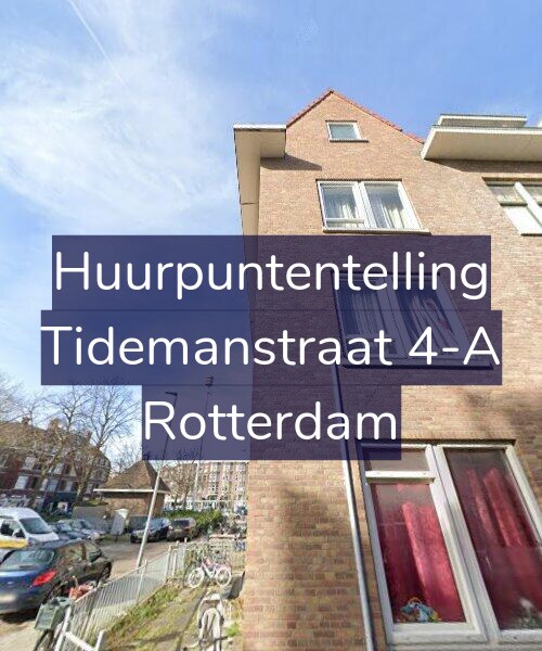 Foto gevel Huurpuntentelling voor Tidemanstraat 4-A, Rotterdam