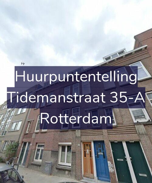 Foto gevel Huurpuntentelling voor Tidemanstraat 35-A, Rotterdam