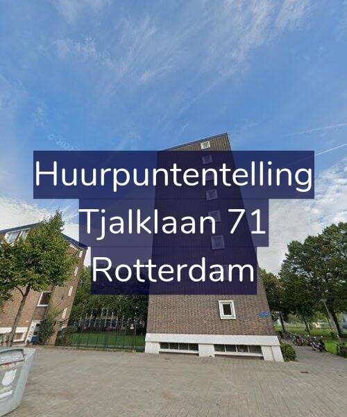Foto gevel Huurpuntentelling voor Tjalklaan 71, Rotterdam