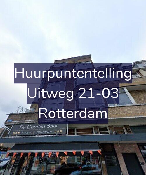 Foto gevel Huurpuntentelling voor Uitweg 21-03, Rotterdam