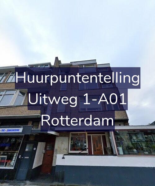 Foto gevel Huurpuntentelling voor Uitweg 1-A01, Rotterdam