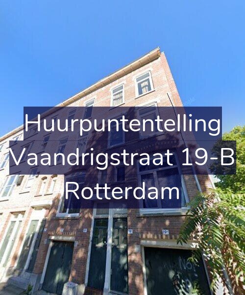 Foto gevel Huurpuntentelling voor Vaandrigstraat 19-B, Rotterdam