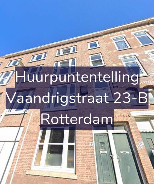 Foto gevel Huurpuntentelling voor Vaandrigstraat 23-B, Rotterdam