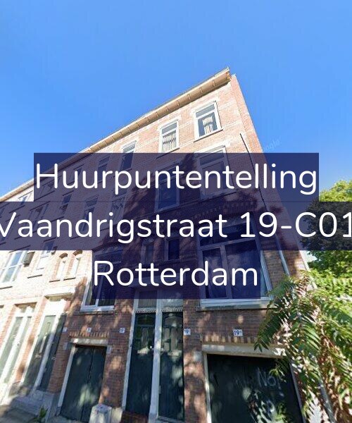 Foto gevel Huurpuntentelling voor Vaandrigstraat 19-C01, Rotterdam