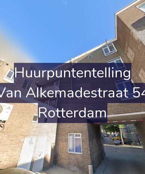 Foto gevel Huurpuntentelling voor Van Alkemadestraat 54, Rotterdam