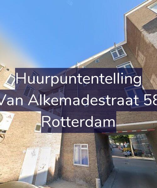 Foto gevel Huurpuntentelling voor Van Alkemadestraat 58, Rotterdam