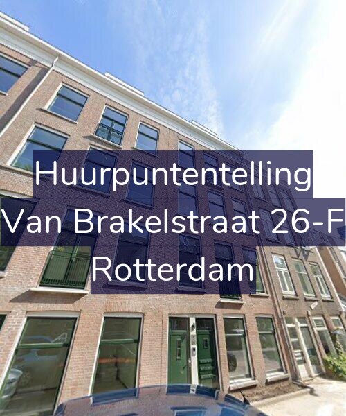 Foto gevel Huurpuntentelling voor Van Brakelstraat 26-F, Rotterdam