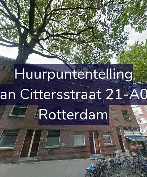 Foto gevel Huurpuntentelling voor Van Cittersstraat 21-A02, Rotterdam