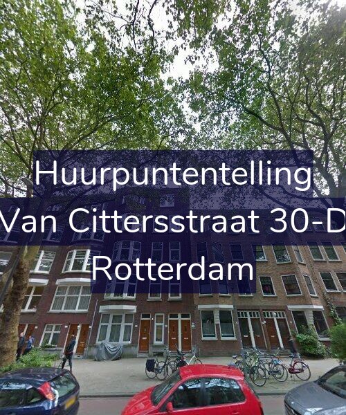 Foto gevel Huurpuntentelling voor Van Cittersstraat 30-D, Rotterdam