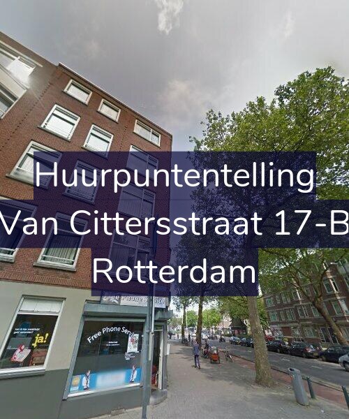 Foto gevel Huurpuntentelling voor Van Cittersstraat 17-B, Rotterdam