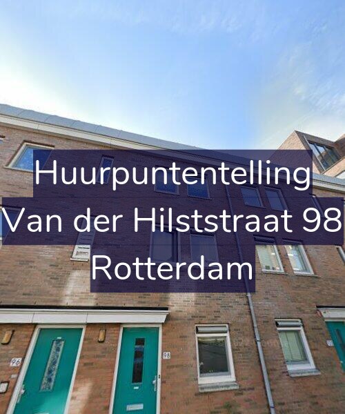 Foto gevel Huurpuntentelling voor Van der Hilststraat 98, Rotterdam