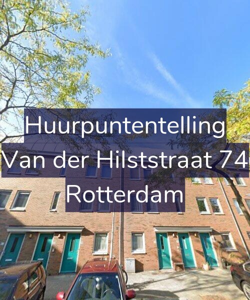 Foto gevel Huurpuntentelling voor Van der Hilststraat 74, Rotterdam