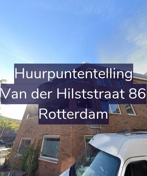Foto gevel Huurpuntentelling voor Van der Hilststraat 86, Rotterdam