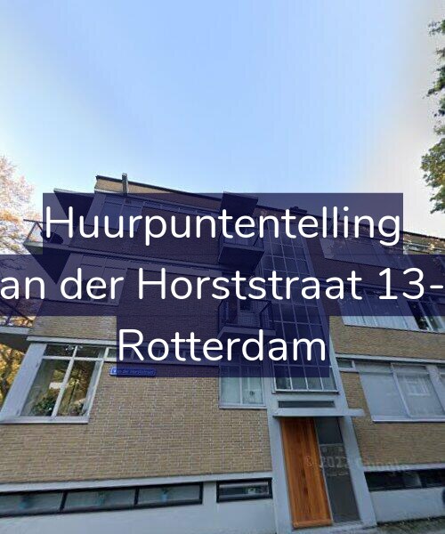 Foto gevel Huurpuntentelling voor Van der Horststraat 13-A, Rotterdam