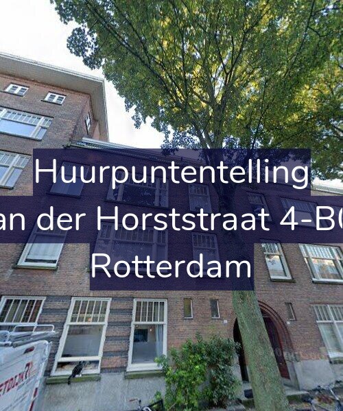 Foto gevel Huurpuntentelling voor Van der Horststraat 4-B01, Rotterdam