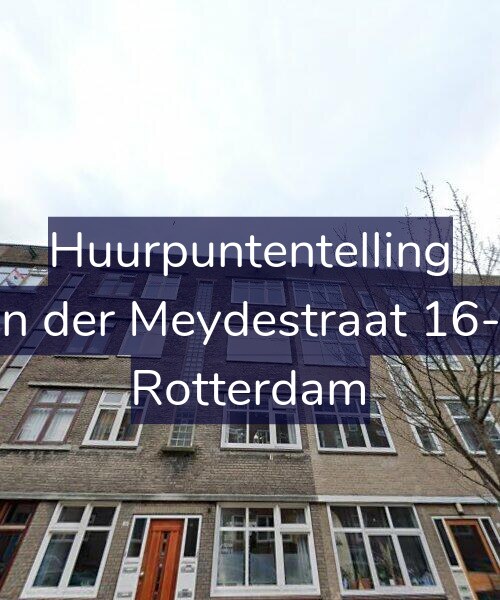 Foto gevel Huurpuntentelling voor Van der Meydestraat 16-03, Rotterdam