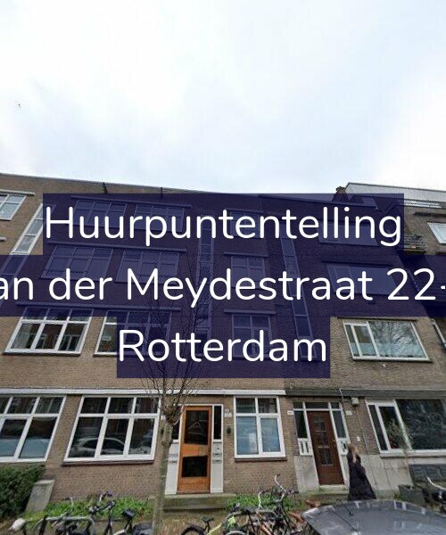 Foto gevel Huurpuntentelling voor Van der Meydestraat 22-D, Rotterdam