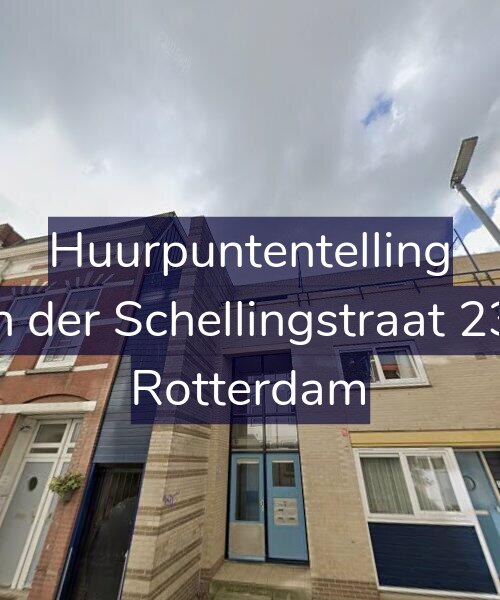 Foto gevel Huurpuntentelling voor Van der Schellingstraat 23-D, Rotterdam