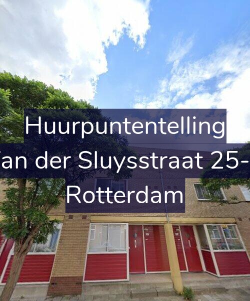 Foto gevel Huurpuntentelling voor Van der Sluysstraat 25-B, Rotterdam