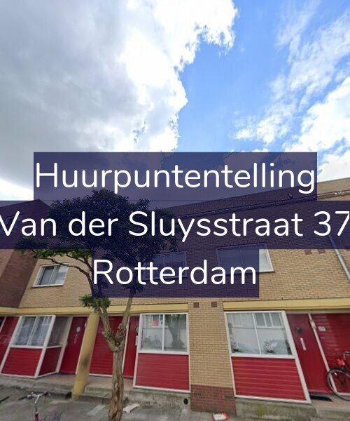 Foto gevel Huurpuntentelling voor Van der Sluysstraat 37, Rotterdam