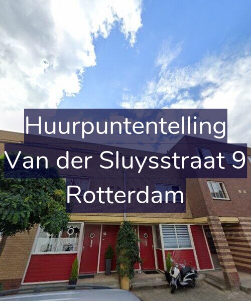 Foto gevel Huurpuntentelling voor Van der Sluysstraat 9, Rotterdam
