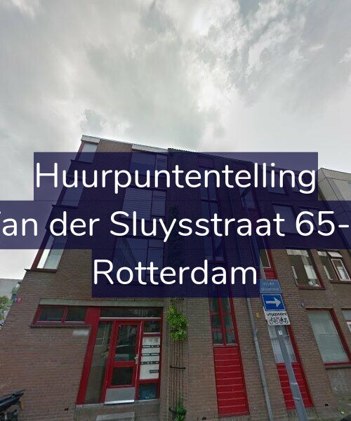 Foto gevel Huurpuntentelling voor Van der Sluysstraat 65-B, Rotterdam