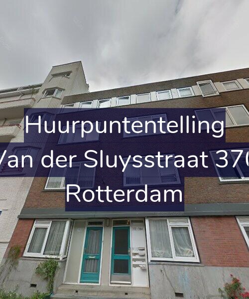 Foto gevel Huurpuntentelling voor Van der Sluysstraat 370, Rotterdam