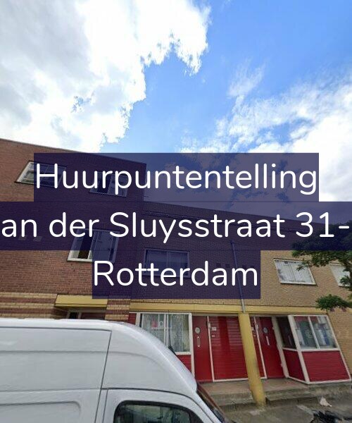 Foto gevel Huurpuntentelling voor Van der Sluysstraat 31-A, Rotterdam