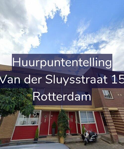 Foto gevel Huurpuntentelling voor Van der Sluysstraat 15, Rotterdam