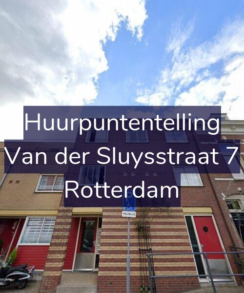 Foto gevel Huurpuntentelling voor Van der Sluysstraat 7, Rotterdam
