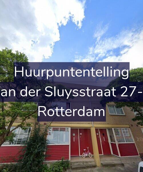 Foto gevel Huurpuntentelling voor Van der Sluysstraat 27-B, Rotterdam