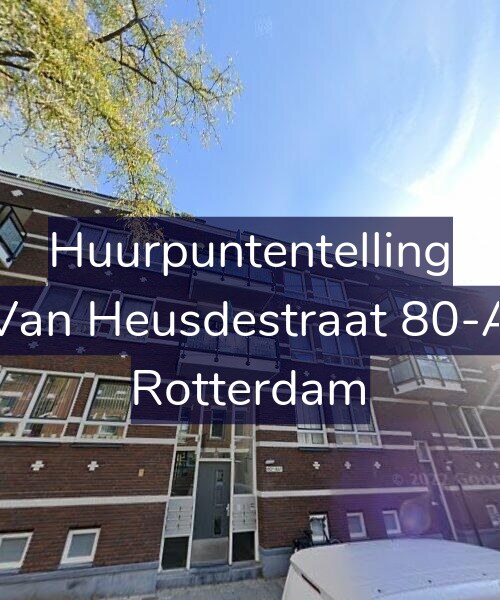 Foto gevel Huurpuntentelling voor Van Heusdestraat 80-A, Rotterdam
