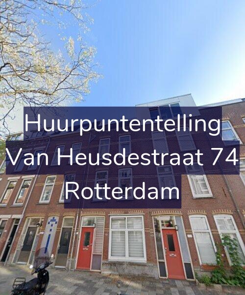 Foto gevel Huurpuntentelling voor Van Heusdestraat 74, Rotterdam