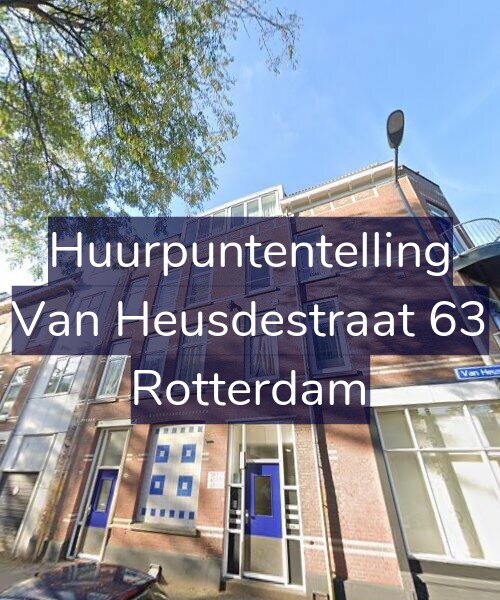 Foto gevel Huurpuntentelling voor Van Heusdestraat 63, Rotterdam