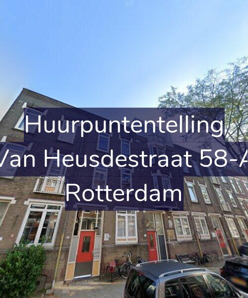 Foto gevel Huurpuntentelling voor Van Heusdestraat 58-A, Rotterdam