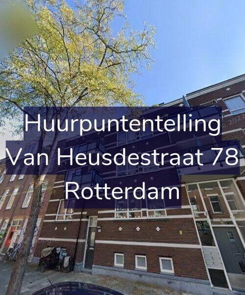 Foto gevel Huurpuntentelling voor Van Heusdestraat 78, Rotterdam