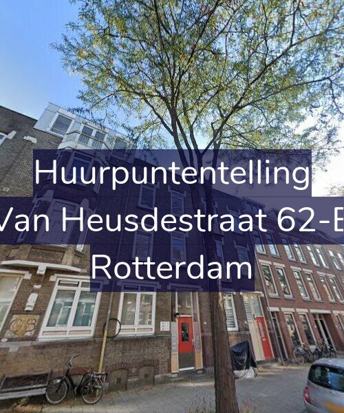 Foto gevel Huurpuntentelling voor Van Heusdestraat 62-B, Rotterdam