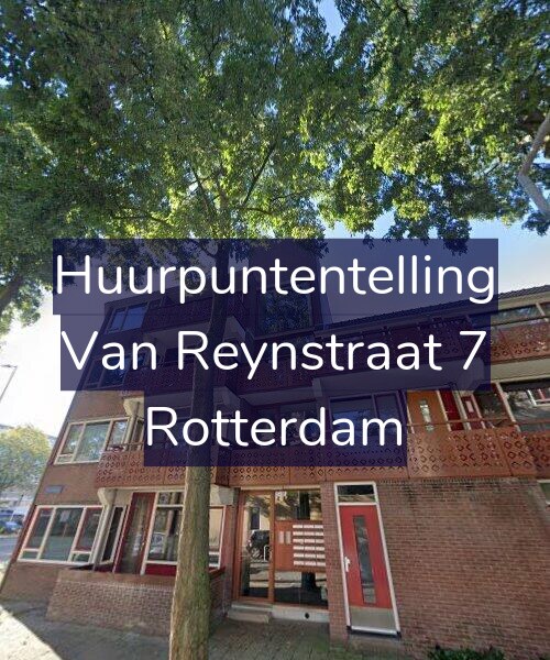 Foto gevel Huurpuntentelling voor Van Reynstraat 7, Rotterdam