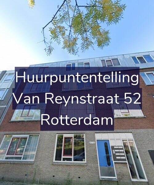 Foto gevel Huurpuntentelling voor Van Reynstraat 52, Rotterdam