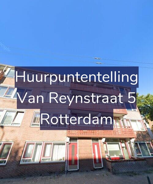 Foto gevel Huurpuntentelling voor Van Reynstraat 5, Rotterdam