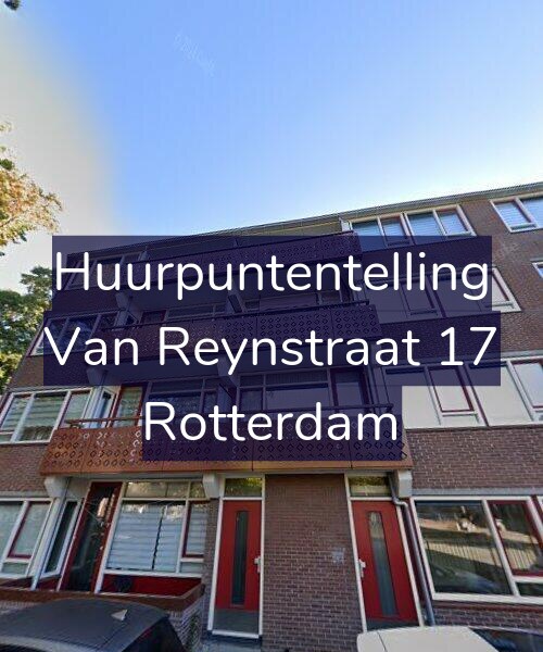 Foto gevel Huurpuntentelling voor Van Reynstraat 17, Rotterdam