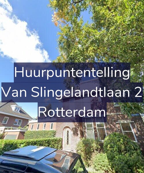 Foto gevel Huurpuntentelling voor Van Slingelandtlaan 2, Rotterdam